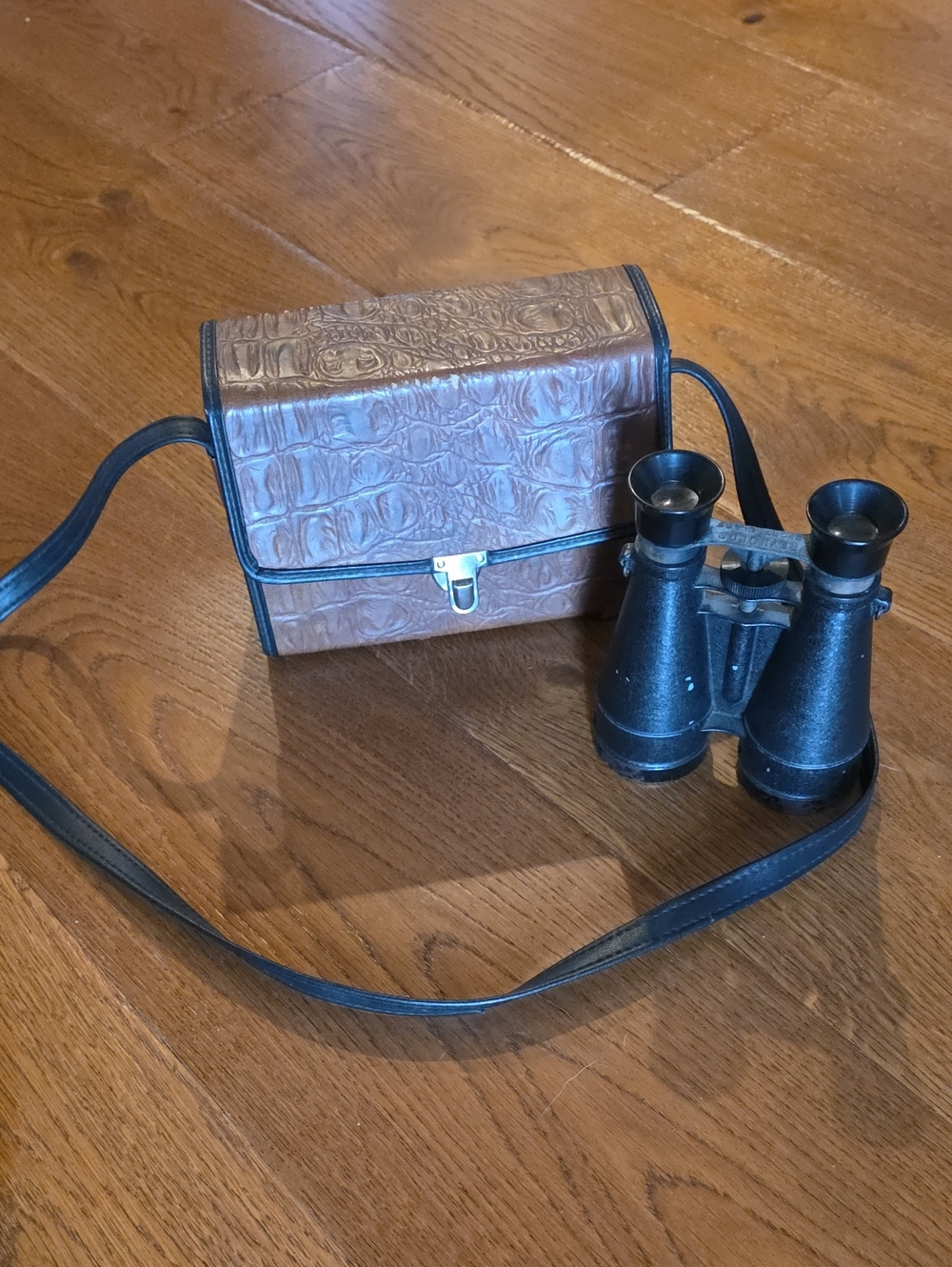 EXTREMELY RARE VINTAGE REYNOLDS SPORT GLASS BINOCULARS AND CASE